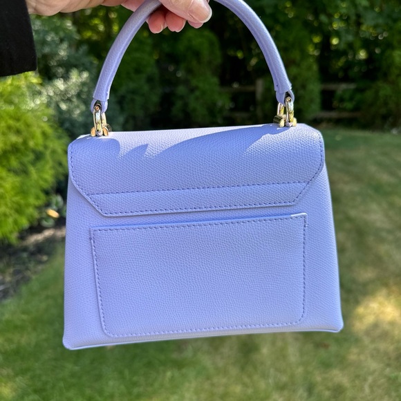 FURLA 1927 Top Handle Mini Lilac Purple Shoulder Bag preowned - Picture 6 of 14
